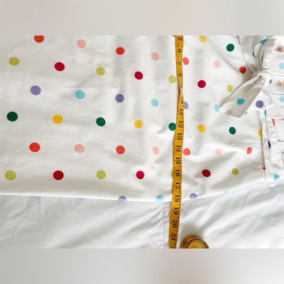 New York & Company Paperbag Waist Dotted Skirt - Picture 6 of 7